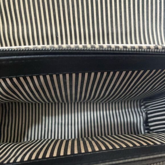 Baby Phat black and white logo satchel/shoulder bag with gold tone accent. - Picture 8 of 11